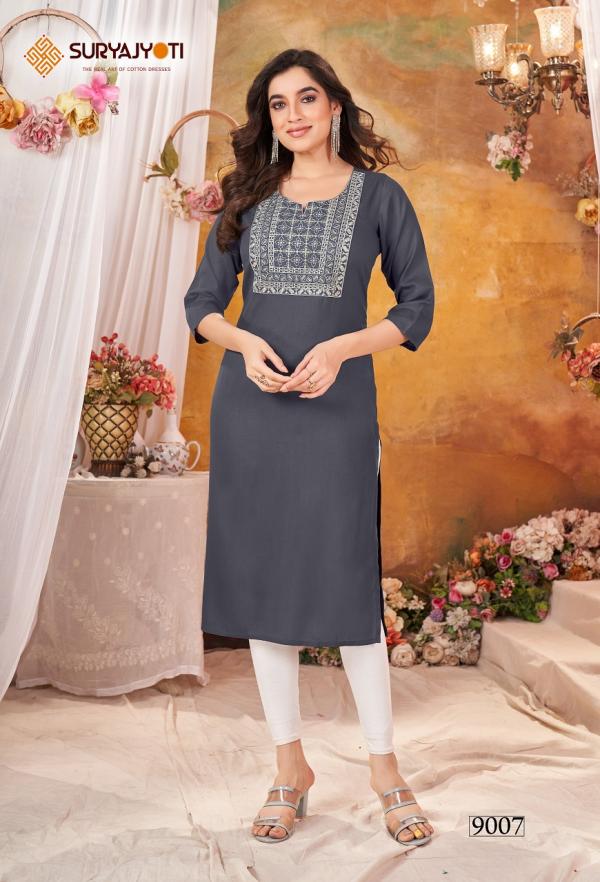 Suryajyoti Nirja Advance Vol-9- Straight Kurtis